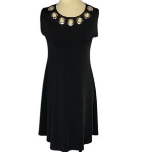 Eva Varro Scoop-Neck Midi Nlavk Dress Sz M